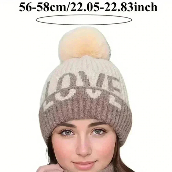 2/$30 Lady's LOVE Whimsigoth beanie (#809) - Picture 2 of 3